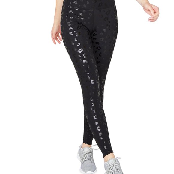 Terez Black Cheetah Foil UpLift Leggings size small - Picture 1 of 5